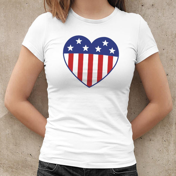 US Flag Heart Women's T-Shirt