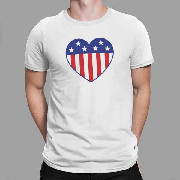 US Flag Heart Men's T-Shirt