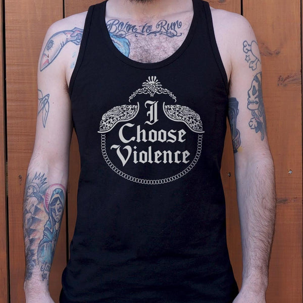 I Choose Violence Men's Tank Top