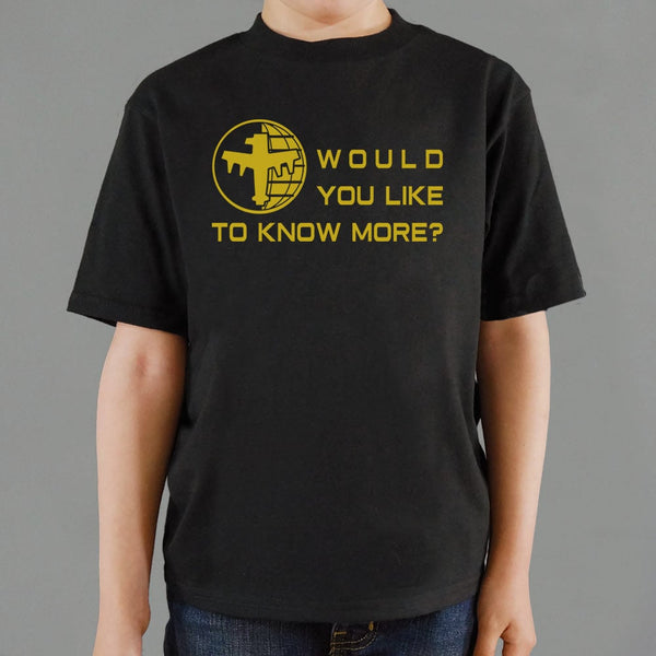 Like To Know More Kids' T-Shirt